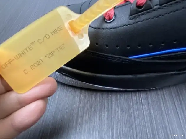Chep Onekick 2 Black Retro Low Blue Jordan SP DJ4375-004 Off-White 0517